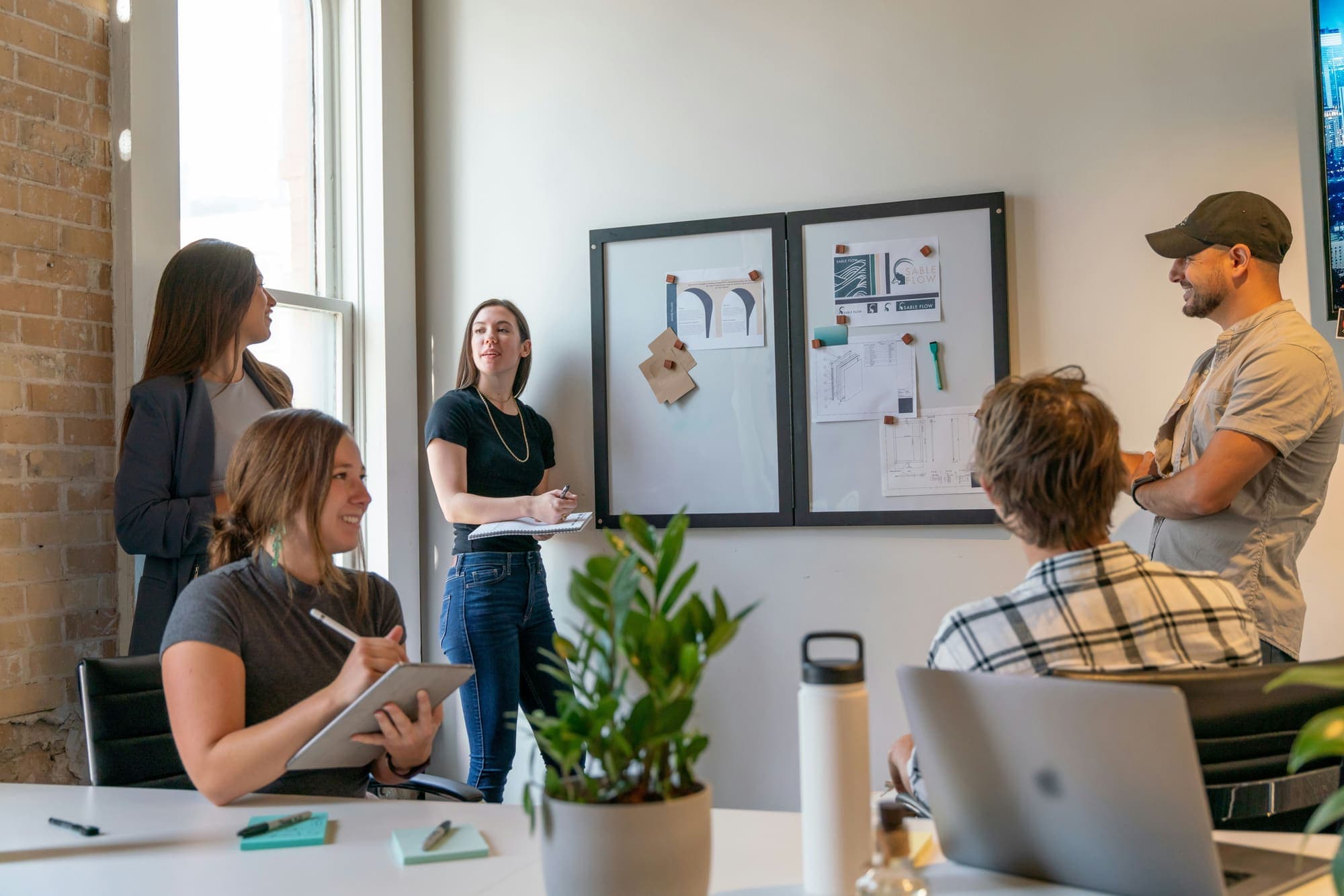 A consulting team in a workshop